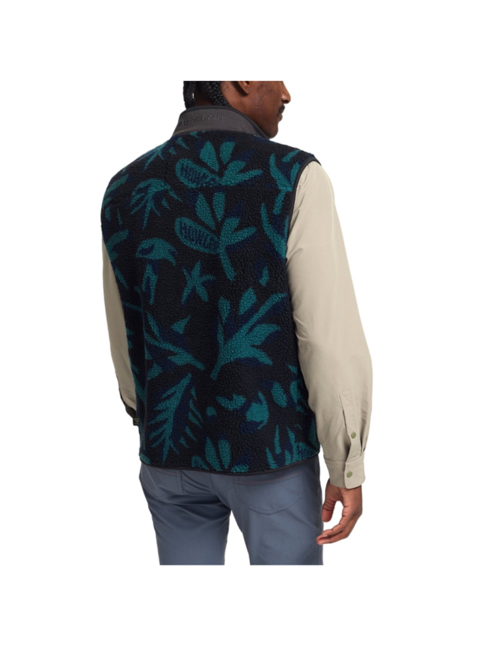 Howler Brothers Chisos Fleece Vest Mens XXL Black Green Sherpa - Picture 4 of 5